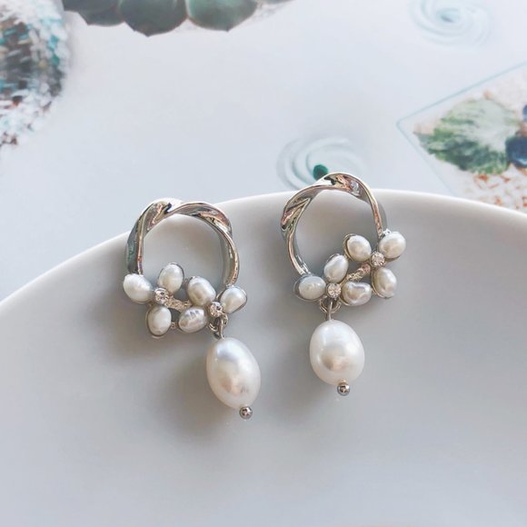 3/$35 Pearl Drop Earrings - Picture 1 of 6